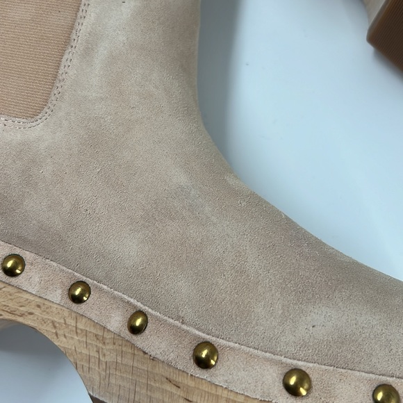 J.Crew pale pink suede clog ankle boots - Picture 5 of 5